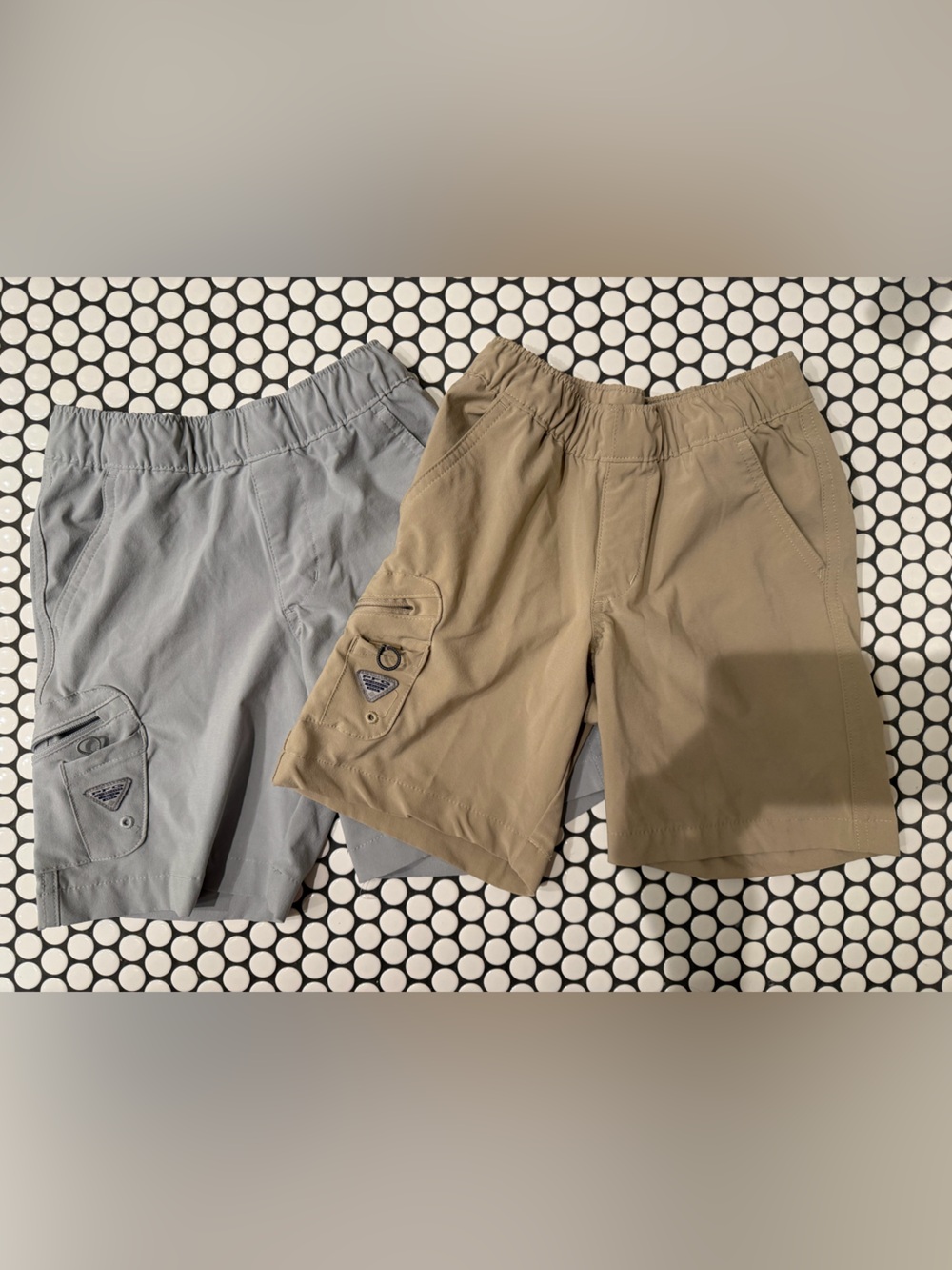 Boys Columbia PFG elastic-waist shorts (XS 6/7) two pairs